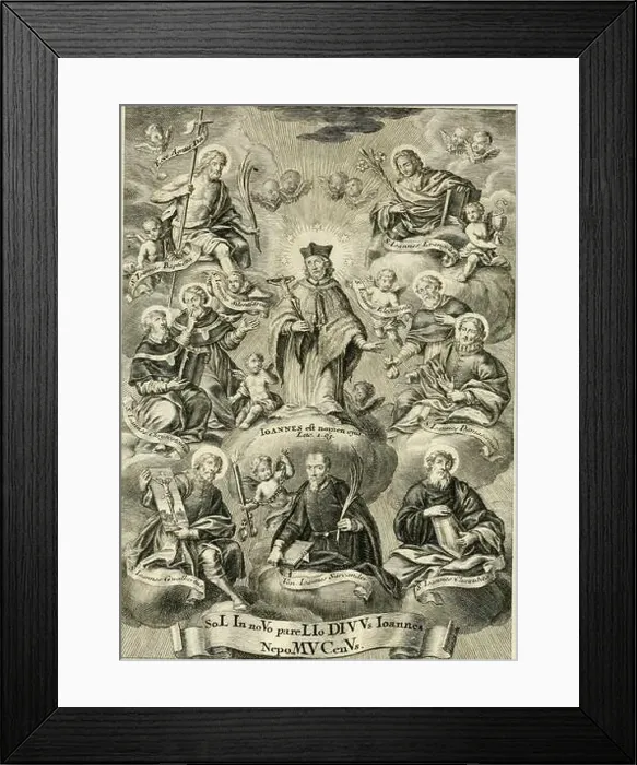Framed Print : Vita S. Joannis Nepomuceni, sigilli sacramentalis protomartyris Framed Print : Vita S. Joannis Nepomuceni, sigilli sacramentalis protomartyris