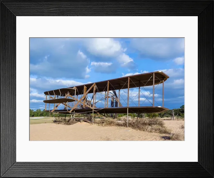 Framed Print : Stephen Smith's 2003 centennial sculpture First Flight Framed Print : Stephen Smith's 2003 centennial sculpture First Flight