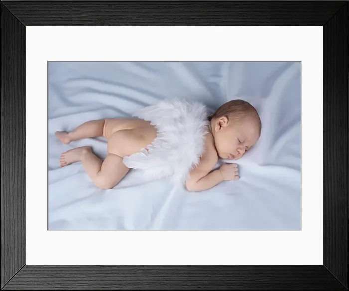 Framed Print : Angel, baby sleeping Framed Print : Angel, baby sleeping