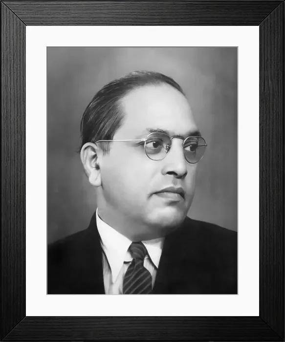 Framed Print : Babasaheb Ambedkar. Portrait of the Indian economist and political leader, Bhimrao Ramji Ambedkar (1891-1956) c. 1953 Framed Print : Babasaheb Ambedkar. Portrait of the Indian economist and political leader, Bhimrao Ramji Ambedkar (1891-1956) c. 1953