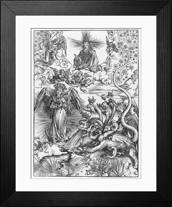 Framed Print : Medieval etching art Framed Print : Medieval etching art