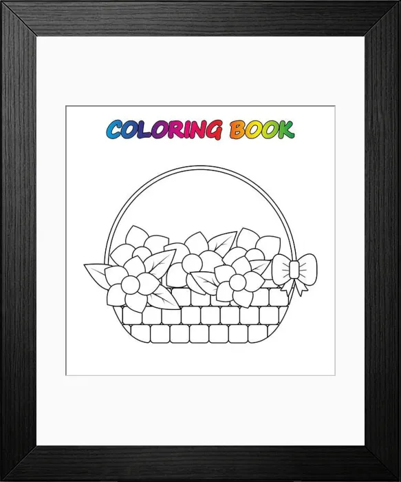 Framed Print : coloring page. Worksheet. Game for kids - coloring book Framed Print : coloring page. Worksheet. Game for kids - coloring book