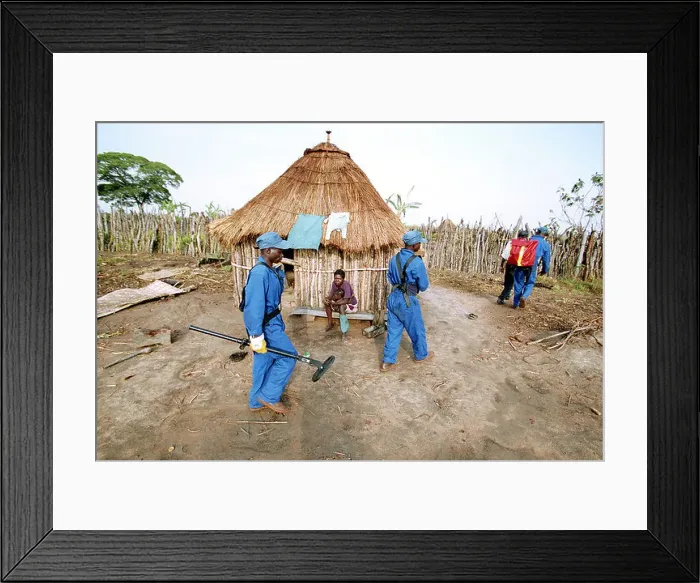 Framed Print : Minesweepers of the Organization of St. Barbara in Agola Framed Print : Minesweepers of the Organization of St. Barbara in Agola