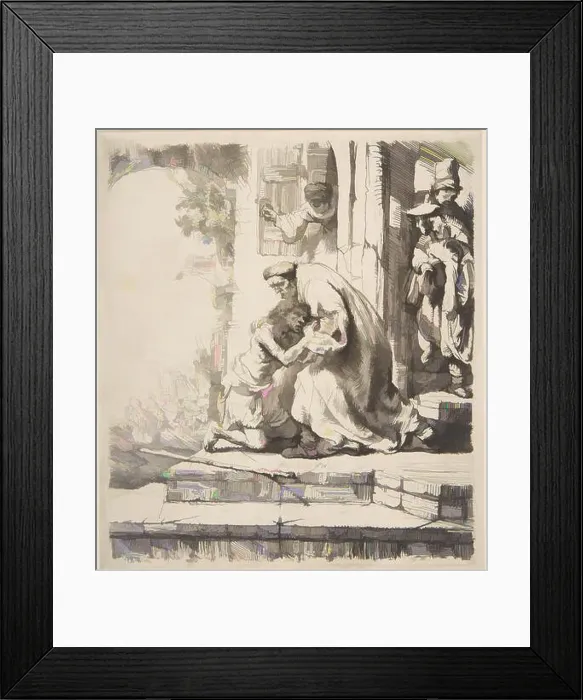 Framed Print : Art inspired by Return of the Prodigal Son Framed Print : Art inspired by Return of the Prodigal Son