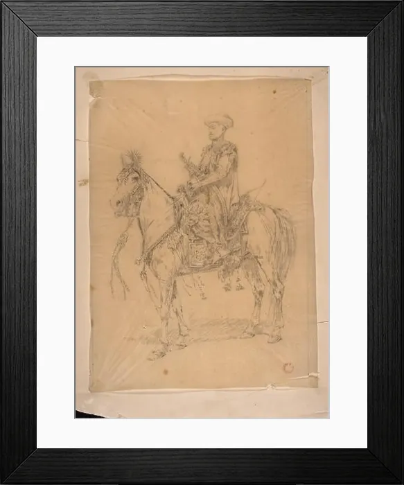 Framed Print : Mehmed II on a horse - study to the picture Mehmed II entry to Constantinople'; Chlebowski Framed Print : Mehmed II on a horse - study to the picture Mehmed II entry to Constantinople'; Chlebowski