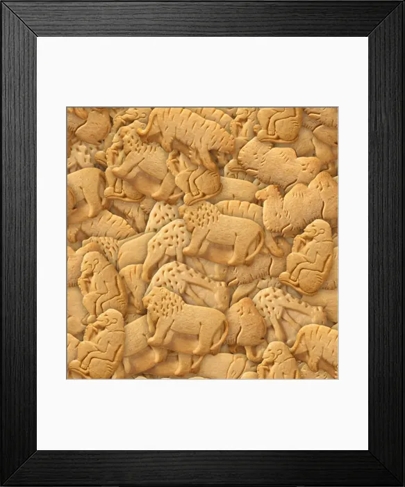 Framed Print : Animal Crackers Seamless Texture Tile Framed Print : Animal Crackers Seamless Texture Tile