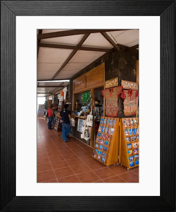 Framed Print : Tourist shop at the airport on the Island of Baltra Galapagos Ecuador Framed Print : Tourist shop at the airport on the Island of Baltra Galapagos Ecuador