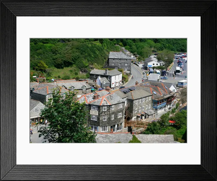 Framed Print : Boscastle flooding improvement scheme river valency works cornwall england uk gb Framed Print : Boscastle flooding improvement scheme river valency works cornwall england uk gb