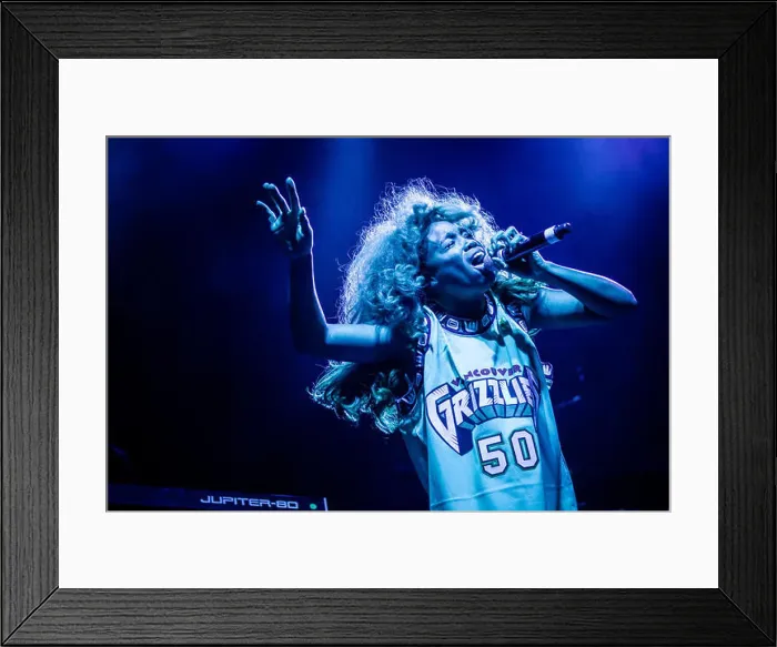 Framed Print : Solana Rowe, better known as SZA, performing at Squamish Valley Music Festival in Squamish, BC on August 7th 2015 Framed Print : Solana Rowe, better known as SZA, performing at Squamish Valley Music Festival in Squamish, BC on August 7th 2015