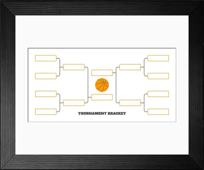 Framed Print : 8 team tournament bracket championship template flat style design vector illustration isolated on white background Framed Print : 8 team tournament bracket championship template flat style design vector illustration isolated on white background
