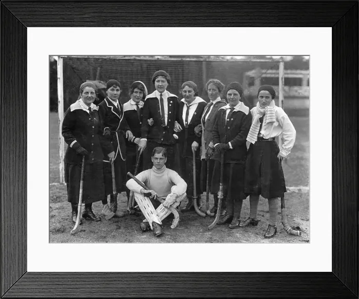 Framed Print : Women's Hockey, 1920