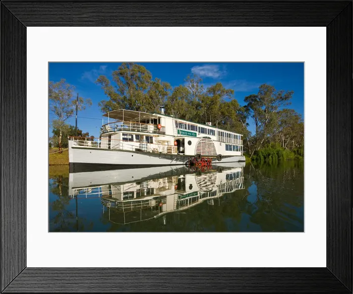 Framed Print : PV Avoca, moored at Mildura, Australia Framed Print : PV Avoca, moored at Mildura, Australia