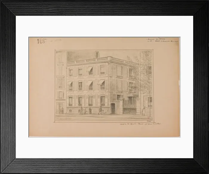 Framed Print : House of Alexandre Dumas (son)