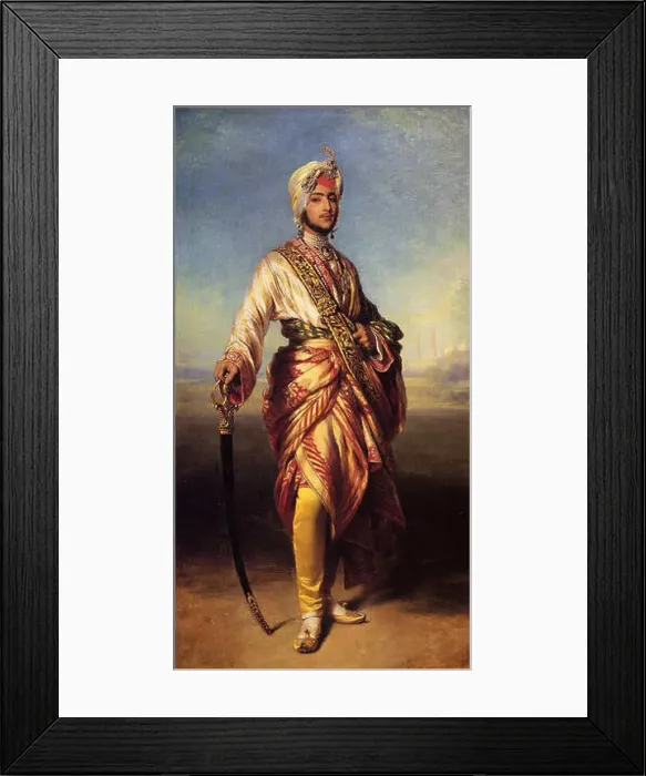 Framed Print : The King Duleep Singh. Commissioned by Queen Victoria Framed Print : The King Duleep Singh. Commissioned by Queen Victoria