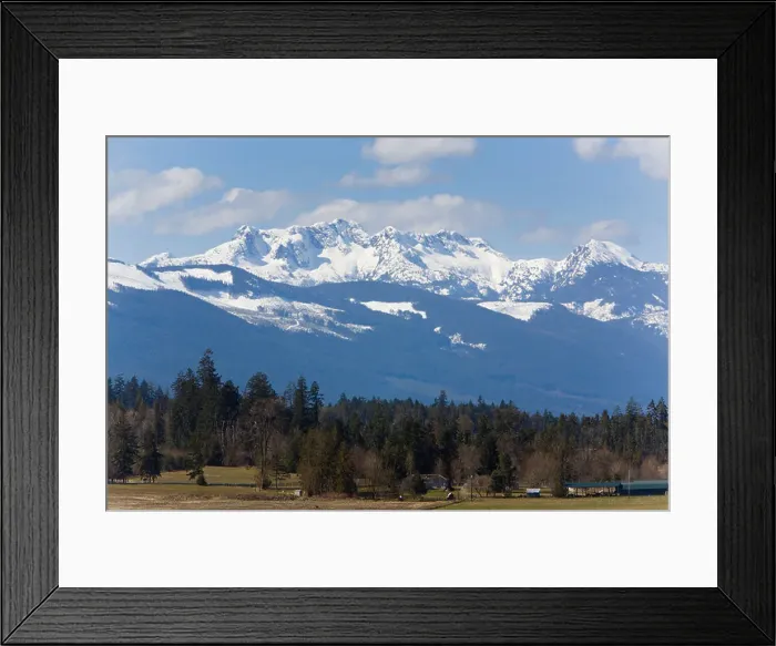 Framed Print : Mount Arrowsmith Vancouver Island British Columbia Canada