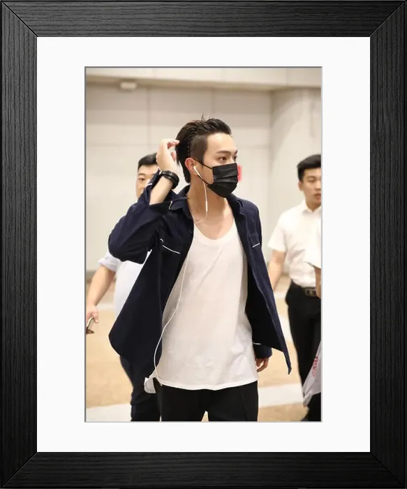 Framed Print : Chinese singer and actor Xukai arrives at the Beijing Capital International Airport after landing in Beijing Framed Print : Chinese singer and actor Xukai arrives at the Beijing Capital International Airport after landing in Beijing