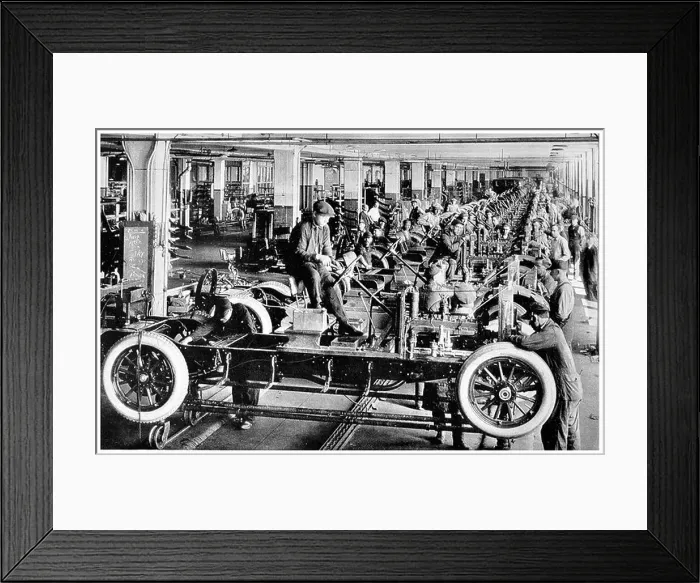 Framed Print : 1923 Automobile car factory final assembly line New York Framed Print : 1923 Automobile car factory final assembly line New York