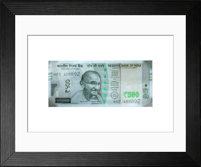 Framed Print : Indian 500 currency note rupee Mahatma Gandhi Framed Print : Indian 500 currency note rupee Mahatma Gandhi