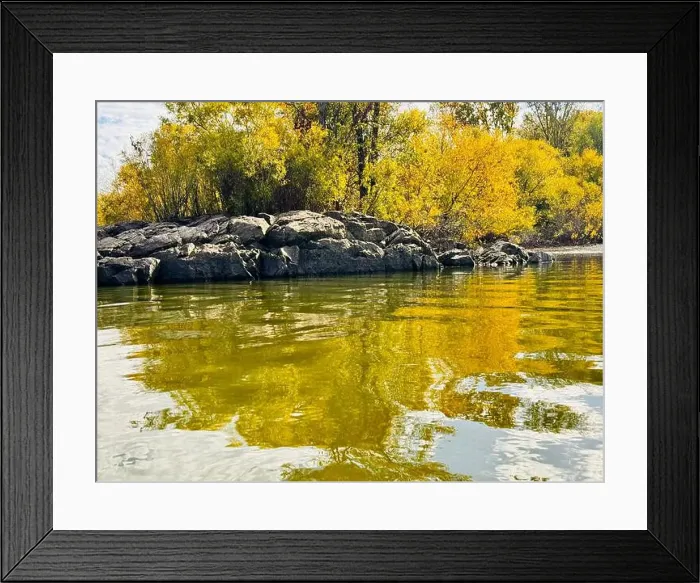 Framed Print : Reservoir Choiniere, Yamaska, Quebec, Canada - view of the shores in Autumn. Fall landscape Framed Print : Reservoir Choiniere, Yamaska, Quebec, Canada - view of the shores in Autumn. Fall landscape