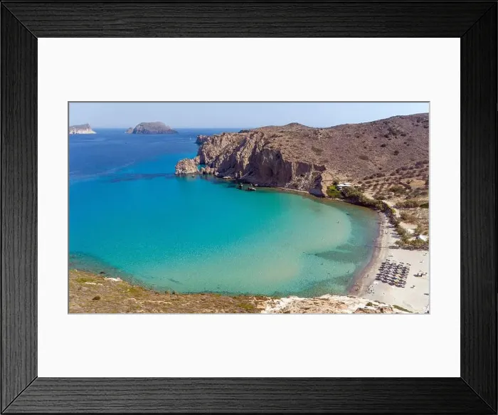 Framed Print : Plathiena beach, Milos island, Cyclades, Greece Framed Print : Plathiena beach, Milos island, Cyclades, Greece