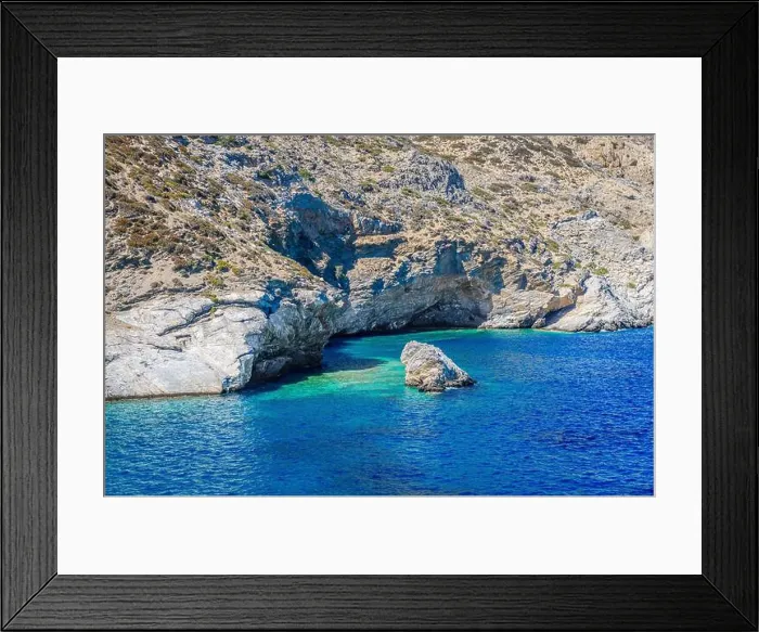 Framed Print : The far end of the beach of Agia Anna Framed Print : The far end of the beach of Agia Anna