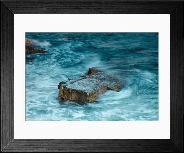 Framed Print : Long exposure of a rock in the sea next to EDRO III in Paphos, Cyprus (Mediterranean sea) Framed Print : Long exposure of a rock in the sea next to EDRO III in Paphos, Cyprus (Mediterranean sea)