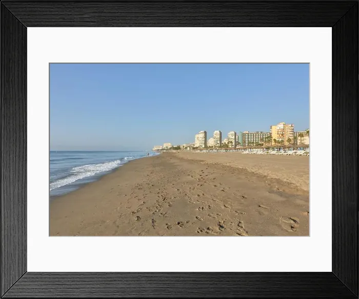 Framed Print : Seashore of Los Alamos beach in Torremolinos, Malaga, Andalusia, Spain Framed Print : Seashore of Los Alamos beach in Torremolinos, Malaga, Andalusia, Spain