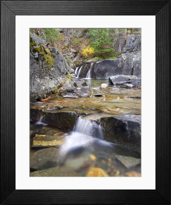 Framed Print : The cascading water of Lightning Creek located in north Idaho Framed Print : The cascading water of Lightning Creek located in north Idaho