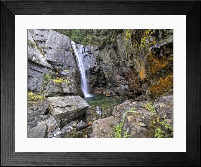 Framed Print : The beautiful Char Falls along Lightning Creek located in the mountains of north Idaho Framed Print : The beautiful Char Falls along Lightning Creek located in the mountains of north Idaho