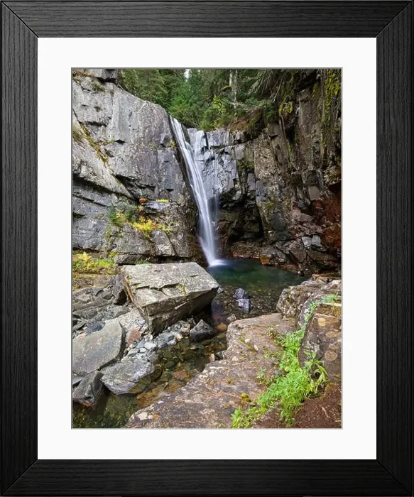 Framed Print : The beautiful Char Falls along Lightning Creek located in the mountains of north Idaho Framed Print : The beautiful Char Falls along Lightning Creek located in the mountains of north Idaho