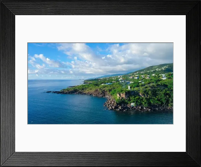Framed Print : Wild and Beautiful Coastline of the Relaxing Guadeloupe Island, Caribbean islands Framed Print : Wild and Beautiful Coastline of the Relaxing Guadeloupe Island, Caribbean islands