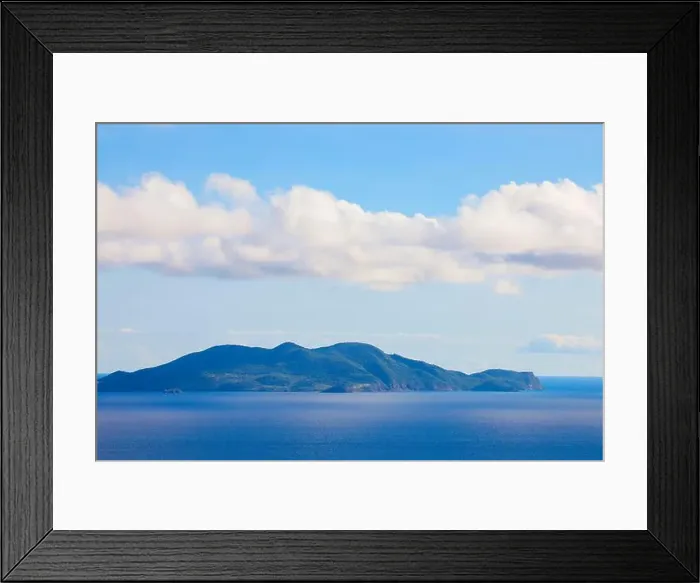 Framed Print : Panoramic View to the Guadeloupe Island under the Blue Clouds, Caribbean islands Framed Print : Panoramic View to the Guadeloupe Island under the Blue Clouds, Caribbean islands