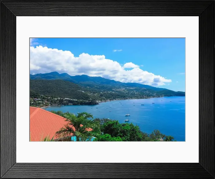 Framed Print : Paradise Landscape of the Guadeloupe Island, Caribbean islands Framed Print : Paradise Landscape of the Guadeloupe Island, Caribbean islands