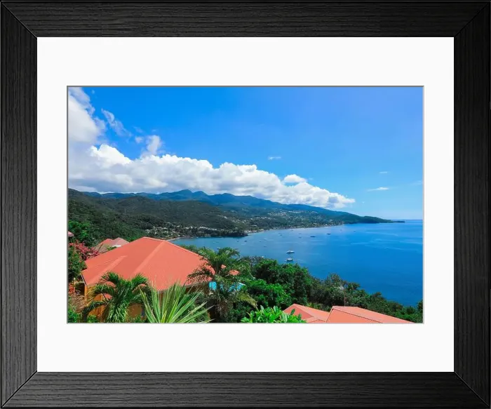 Framed Print : Paradise Landscape of the Guadeloupe Island, Caribbean islands Framed Print : Paradise Landscape of the Guadeloupe Island, Caribbean islands