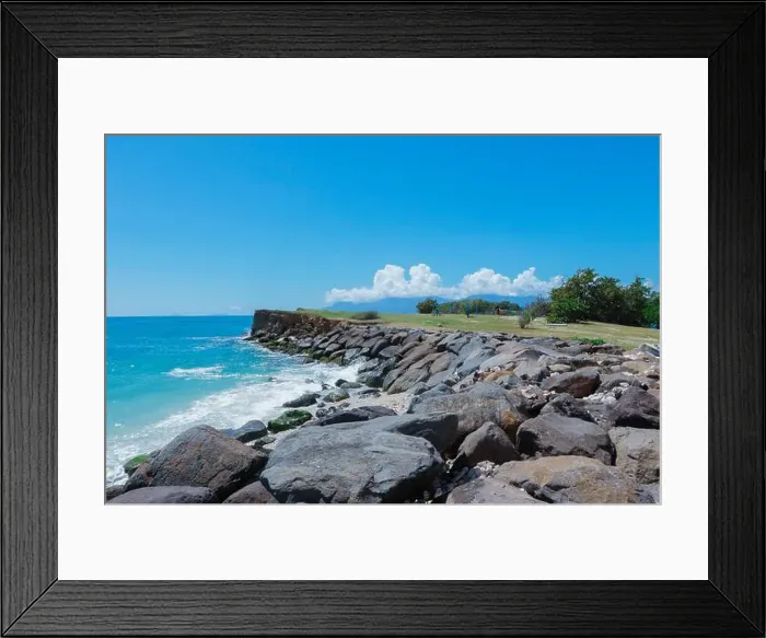 Framed Print : Paradise Landscape of the Guadeloupe Island, Caribbean islands Framed Print : Paradise Landscape of the Guadeloupe Island, Caribbean islands