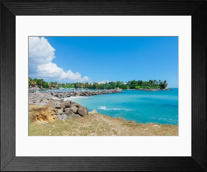 Framed Print : Paradise Landscape of the Guadeloupe Island, Caribbean islands Framed Print : Paradise Landscape of the Guadeloupe Island, Caribbean islands
