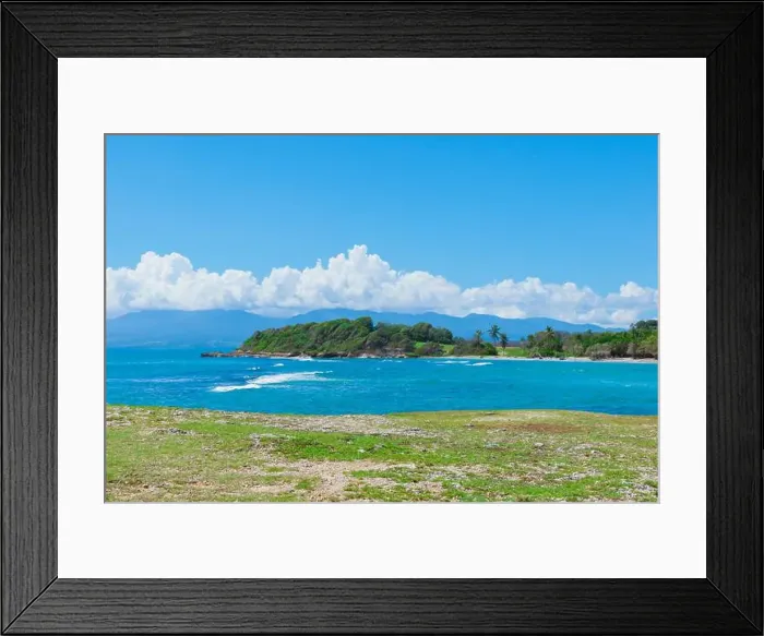 Framed Print : Paradise Landscape of the Guadeloupe Island, Caribbean islands Framed Print : Paradise Landscape of the Guadeloupe Island, Caribbean islands