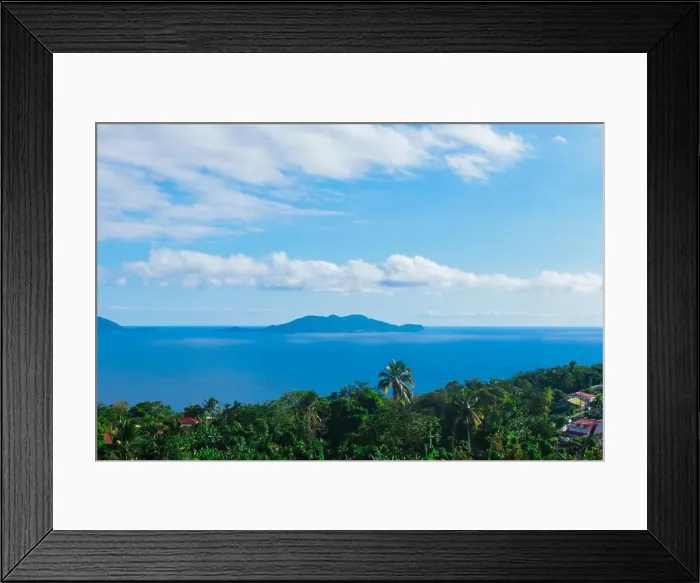 Framed Print : Paradise Landscape of the Guadeloupe Island, Caribbean islands Framed Print : Paradise Landscape of the Guadeloupe Island, Caribbean islands