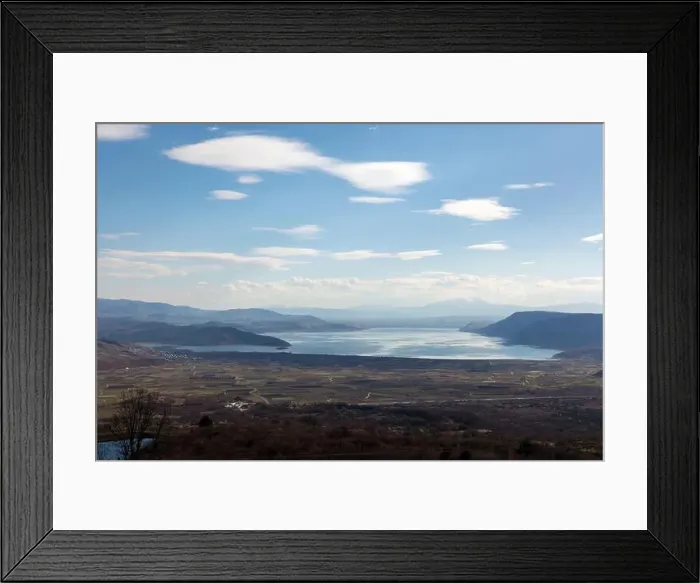 Framed Print : Amazing scenery by the lake Vegoritida, in Florina, Greece Framed Print : Amazing scenery by the lake Vegoritida, in Florina, Greece