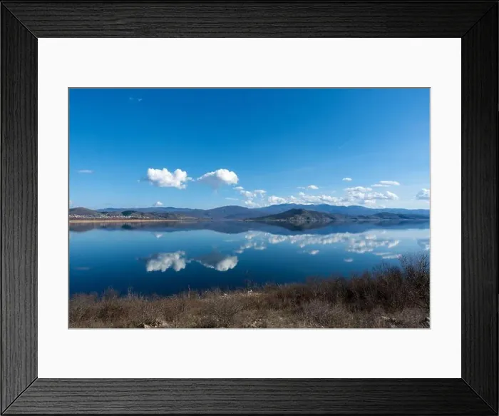 Framed Print : Amazing scenery by the lake Vegoritida, in Florina, Greece Framed Print : Amazing scenery by the lake Vegoritida, in Florina, Greece