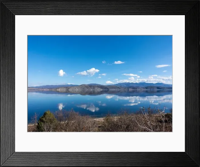 Framed Print : Amazing scenery by the lake Vegoritida, in Florina, Greece Framed Print : Amazing scenery by the lake Vegoritida, in Florina, Greece