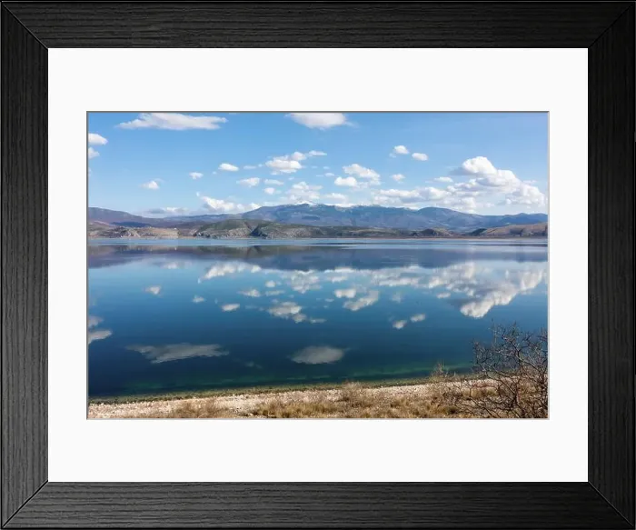 Framed Print : Amazing scenery by the lake Vegoritida, in Florina, Greece Framed Print : Amazing scenery by the lake Vegoritida, in Florina, Greece
