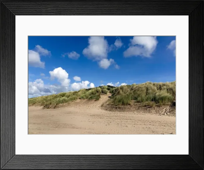 Framed Print : Beach sanddunes at Instow in North Devon Framed Print : Beach sanddunes at Instow in North Devon