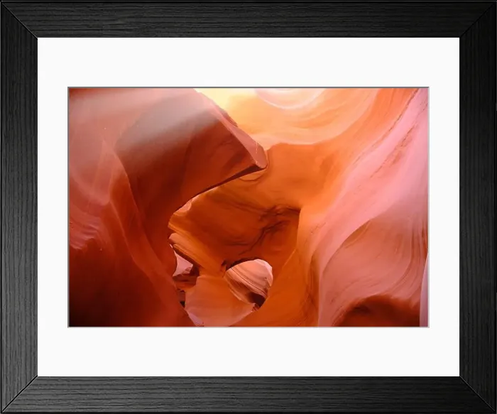 Framed Print : Lower Antelope Canyon landscape with sunlight. In Arizona, America Framed Print : Lower Antelope Canyon landscape with sunlight. In Arizona, America