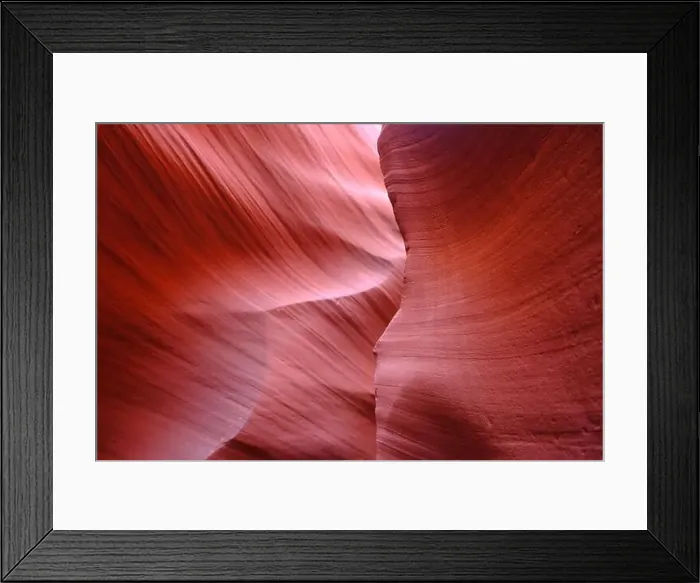 Framed Print : beautiful curves on rock in Lower Antelope Canyon, Arizona, America Framed Print : beautiful curves on rock in Lower Antelope Canyon, Arizona, America