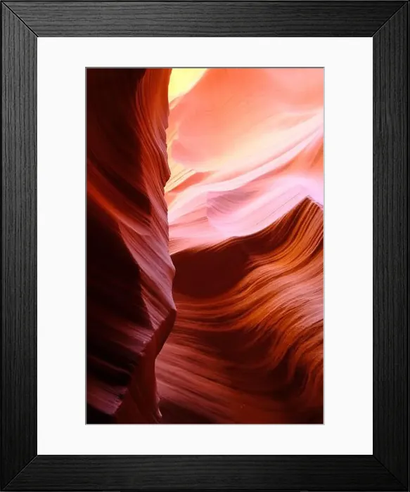 Framed Print : beautiful curves on rock in Lower Antelope Canyon, Arizona, USA Framed Print : beautiful curves on rock in Lower Antelope Canyon, Arizona, USA