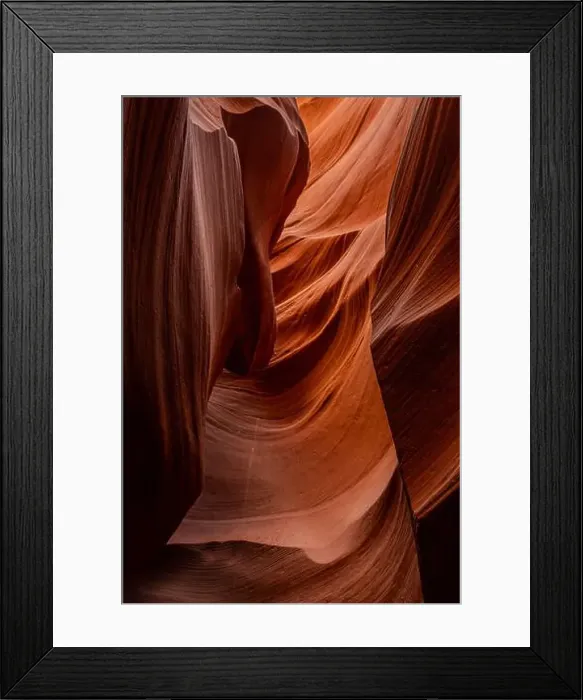 Framed Print : Flowing rock formation. Natural Beauty of the Lower Antelope Canyon in Page, Arizona Framed Print : Flowing rock formation. Natural Beauty of the Lower Antelope Canyon in Page, Arizona