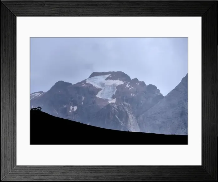Framed Print : The Marmolada glacier 3343 meters Framed Print : The Marmolada glacier 3343 meters