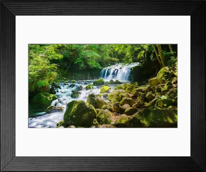 Framed Print : Tateshina-Otaki Falls in Nagano Prefecture Framed Print : Tateshina-Otaki Falls in Nagano Prefecture