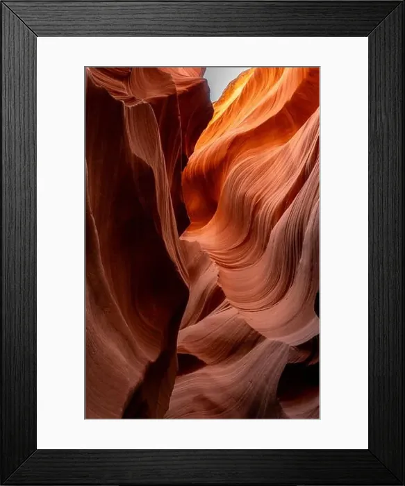 Framed Print : Flowing rock formation. Natural Beauty of the Lower Antelope Canyon in Page, Arizona Framed Print : Flowing rock formation. Natural Beauty of the Lower Antelope Canyon in Page, Arizona